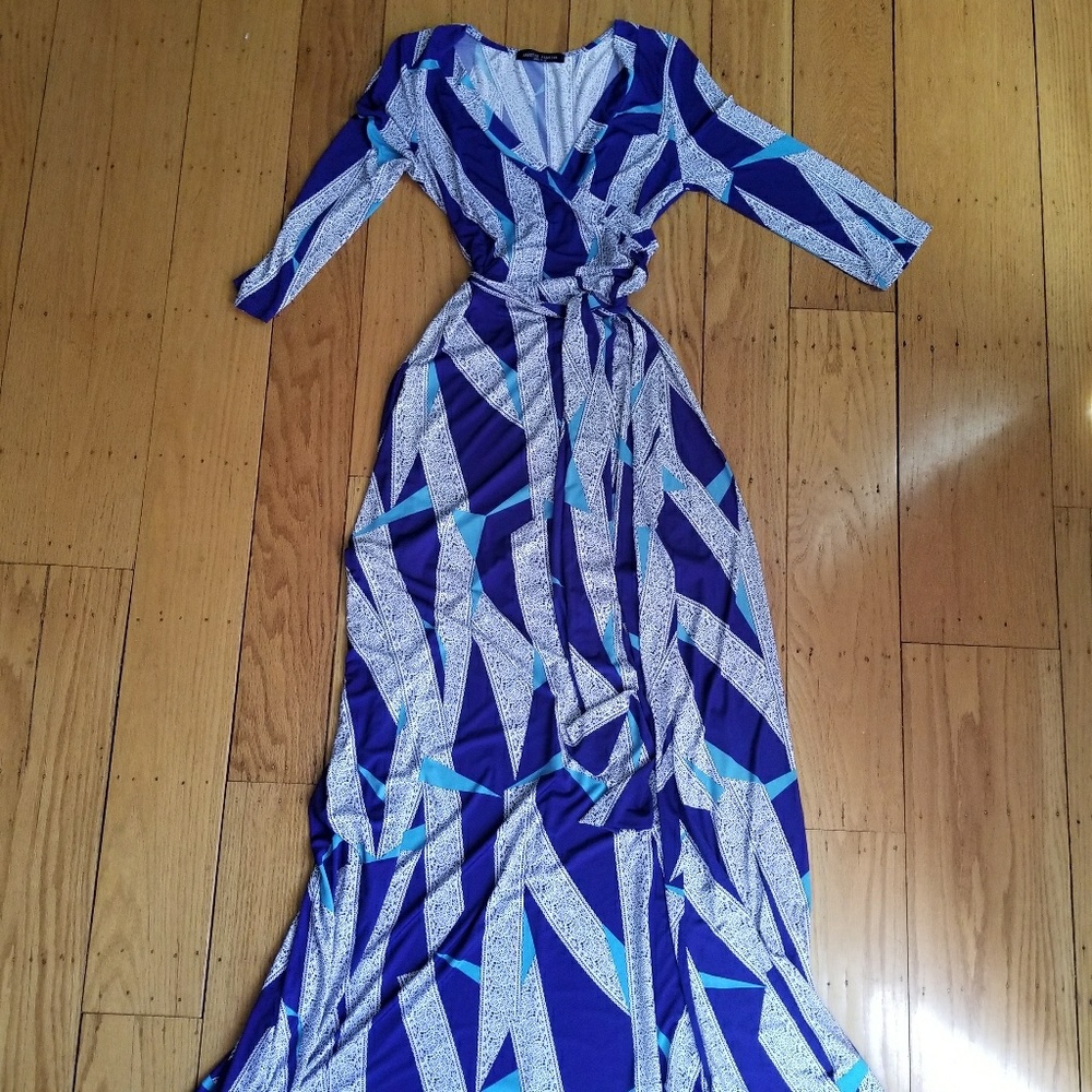 NWOT Faux Wrap Maxi Dress